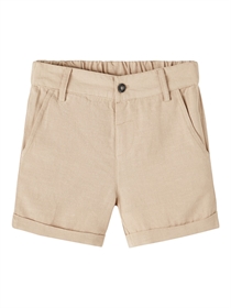 NAME IT Hør Shorts Faher Humus